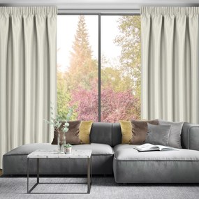 ZATEMŇOVACÍ ZÁVES NA PÁSKE SELINA 140X270 CM KRÉMOVÁ