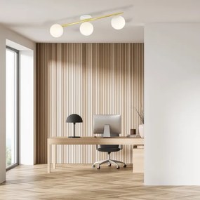 Stropné svietidlo SPLENDI 3xE14/10W/230V biela/zlatá