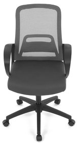 AUTRONIC Kancelárska stolička, hojdací mechanizmus, šedá sieťovina, KA-S3015 GREY