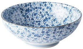 Modro-biela keramická miska Mij Daisy, ø 21,5 cm