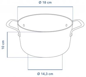 Remoska H1810/10TS nehrdzavejúci hrniec Quanta, 18 cm