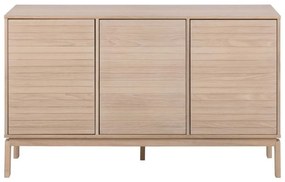 Nízka komoda v dekore duba v prírodnej farbe 135x80 cm Linley – Actona