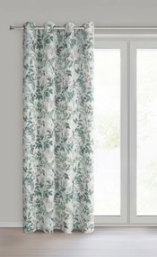 ZÁVES NA KRÚŽKOCH AMANDA 140X250 CM LISTY