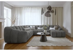 Sivá rohová pohovka (ľavý roh/do tvaru "U") Shell – Miuform