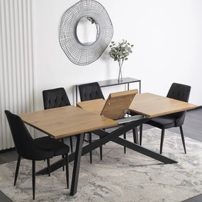 JAKS Rozkladací stôl Hamilton 160-200 cm zlatý dub