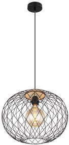 GLOBO Závesné designové osvetlenie LACKY, 1xE27, 60W, čierne