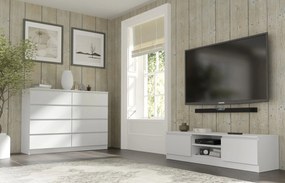 TV skrinka/stolík Maya 150 (biela). Akcia -21%. Vlastná spoľahlivá doprava až k Vám domov. 1124950