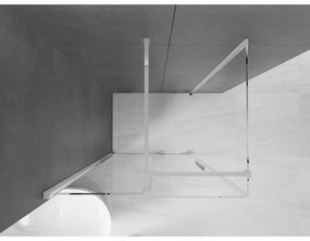 Mexen Velar, sprchový kút s posuvnými dverami 100(dvere) x 90(stena) cm, 8mm číre sklo, chrómový profil, 871-100-090-01-01