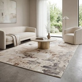 Dekorstudio Moderný koberec s vysokou gramážou OMEGA1 K – krémový Rozmer koberca: 120x170cm
