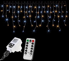 VOLTRONIC svetelný dážď - 600 LED, teplá/studená biela