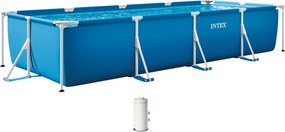 INTEX SMALL FRAME POOLS Bazén 450 x 220 x 84 cm s kartušovou filtráciou 28274