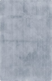 TZ Sivý obdĺžnikový koberec 3D Rabbit Rozmer: 200x300