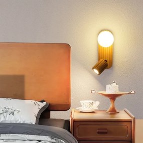 Brilagi - Nástenné bodové svietidlo MODERN WOOD 1xG9/5W/230V+1xGU10/8W kaučukovník