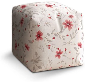 Sablio Taburet Cube Prírodná elegancia: 40x40x40 cm