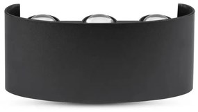 LED Vonkajšie nástenné svietidlo 6xLED/6W/230V IP54 4000K čierna