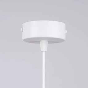 Biele detské svietidlo so skleneným tienidlom Mab – Sollux