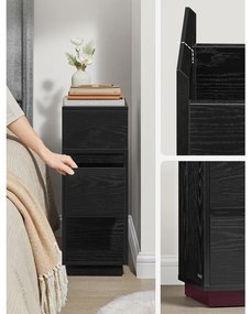 Autronic BONTEC Odkladací stolík 25x30x65cm, mdf, drevo, ANT-E1065 BK Farba: Béžová