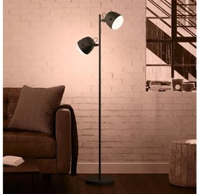 Eglo 390048 - Stojacia lampa UPANEMA 2xE27/28W/230V čierna