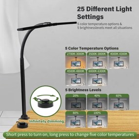 Immax 08995L - LED Stm. osvetlenie monitora OFFICE LED/24W/230V 2700-6300K CRI 95