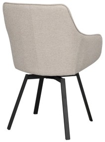 Béžové čalúnené jedálenské kreslá v súprave 2 ks Alison – Rowico