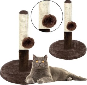 Lean Toys Škrabadlo pre mačky 40x30cm - tmavohnedé