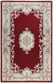 Ručne všívaný kusový koberec Lotus premium Red, 120x180, červená, chodba / predsieň, Flair Rugs