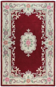 Flair Rugs koberce Ručne všívaný kusový koberec Lotus premium Red - 150x240 cm