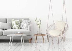 Závesné kreslo TOGO s vankúšmi, krémové