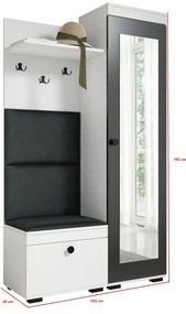 Predsieňová stena Duo, pravá, canyon/+police