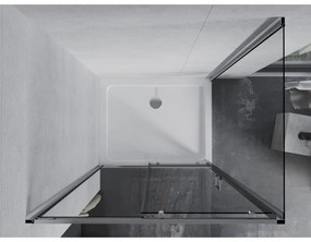 Mexen Apia, sprchový kút s posuvnými dverami 120 (dvere) x 100 (stena) cm, 6mm číre sklo, chrómový profil + slim sprchová vanička 5cm, 840-120-100-01-00-4010