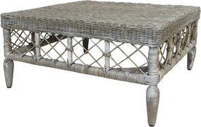 Prírodný ratanový stôl French table - 75*75*36 cm