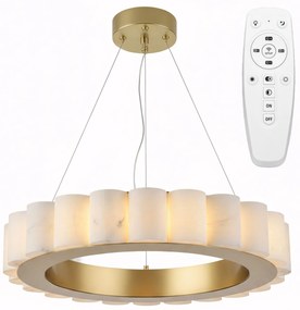 Toolight Toolight, LED stropné svietidlo 50cm, 27W, diaľkové ovládanie, APP1801-CP, zlatá matná-imitácia kameňa, OSW-05979