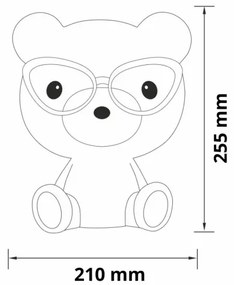 LED Stmievateľná detská dotyková lampa BIBI LED/2,5W/3,7V 1200 mAh