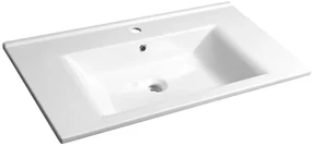 Aqualine Aqualine, ZUNO 85 nábytkové umývadlo 85x45cm, biela, 9085