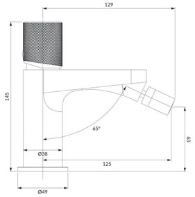 OMNIRES CT8020CR - Bidetová batéria CONTOUR 14,5 cm lesklý chróm