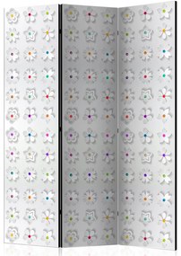 Artgeist Paraván - Room divider – Colorful flowers I