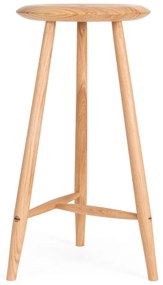 Barová stolička z dubového dreva v prírodnej farbe (výška sedadla 65 cm) Blanc – Gazzda