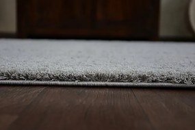 Koberec Micro fiber soft shaggy strieborný