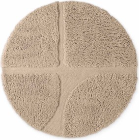 Béžový ručne tkaný okrúhly koberec ø 200 cm Lambeth Jasper – Ted Baker