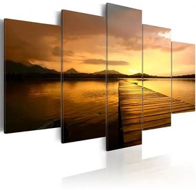 Obraz - Sunset Island Veľkosť: 200x100, Verzia: Premium Print