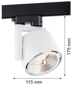 Argon 4750 - Bodové svietidlo ALTO 1xGU10-AR111/12W/230V biela