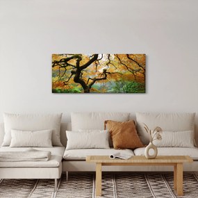 Obraz žltého japonského javora, Portland, Oregon (120x50 cm)