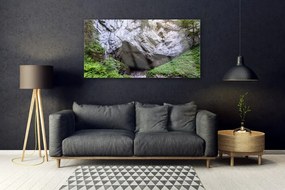 Obraz na akrylátovom skle Hora jaskyňa príroda 120x60 cm