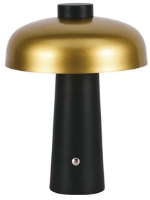 LED Stmievateľná dobíjacia stolná lampa LED/3W/5V 3000-6000K 1800 mAh čierna/zlatá