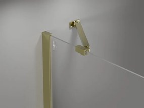 Mexen, Mexen Mist Duo výklopný sprchový kút 115 x 110 cm, transparentný, zlatý - 8A4-115-110-50-00