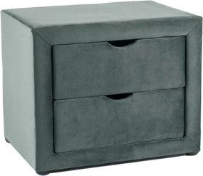 SI ET-002 Sametová nočná skrinka zelená