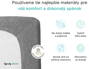 Froté plachta svetlohnedá 180x200 cm