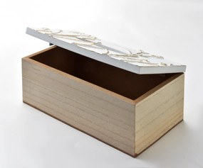 Drevený box na vreckovky Susie Flowers, 24x13x9,5 cm