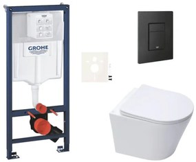 Závesný wc set do ľahkých stien / predstenová montáž Swiss Aqua Technologies Infinitio SIKOGRSIN10EKF0