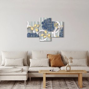 Obraz - Ruže a kruhy (90x60 cm)